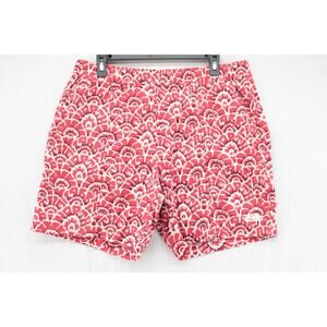 The North Face Shorts Men’s Large Red Class V Pull On Floral Pattern 6.5” Preppy